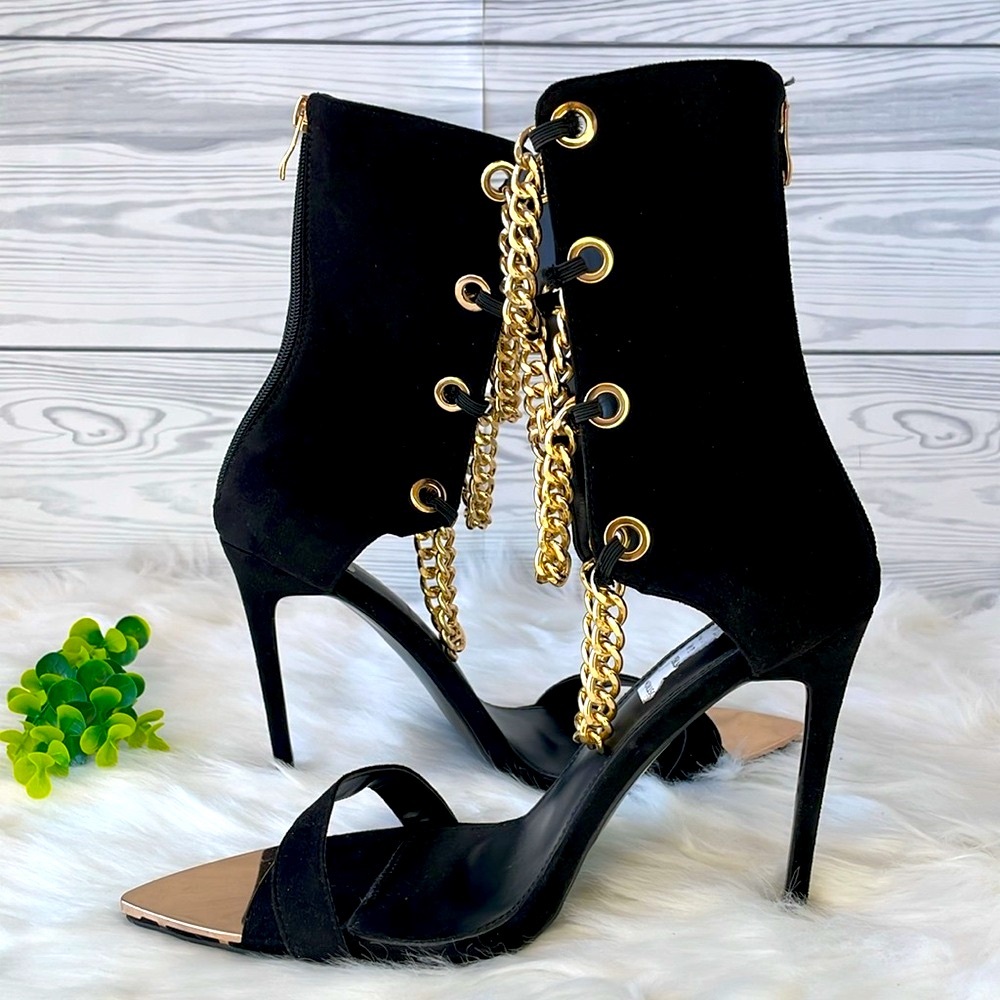 AZALEA WANG SHOW YOU THE WORLD STILETTO BOOTIE IN BLACK - Picture 4 of 13